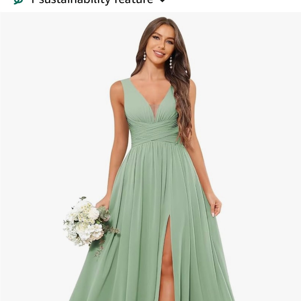 Chic Sleeveless Green Maxi Dress